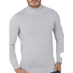 Buso cuello tortuga gris claro
