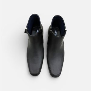 622 botin cremallera negro