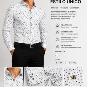 camisa casual palmeras