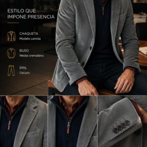 blazer pana gris